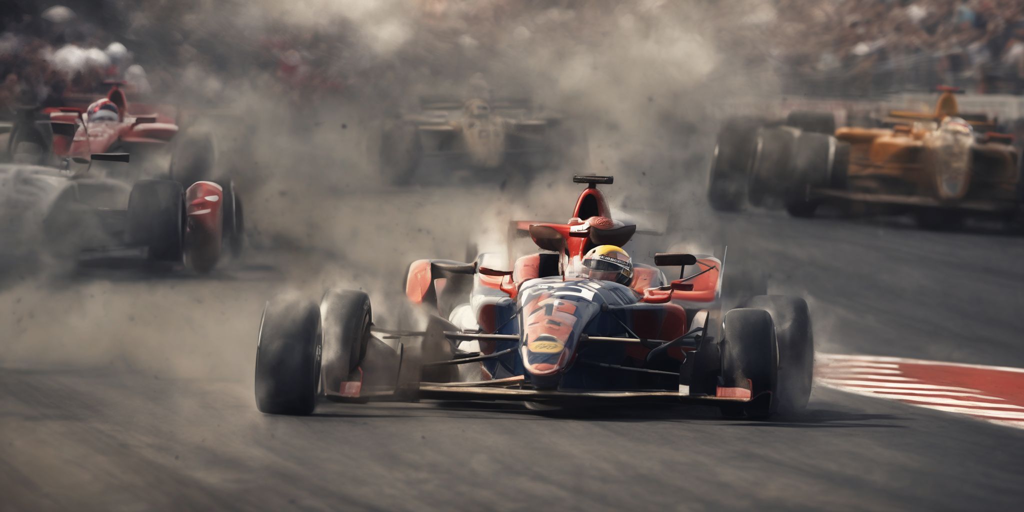 Race  in realistic, photographic style