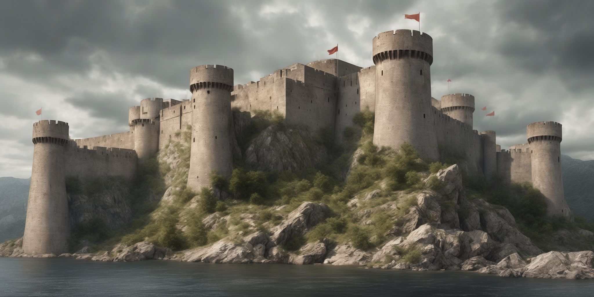 Fortress  in realistic, photographic style