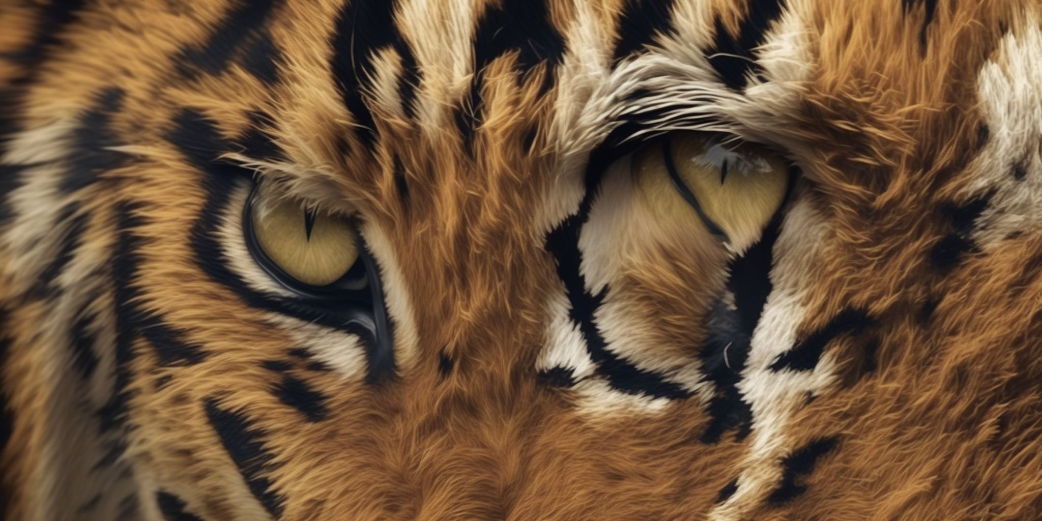 Tiger's eye  in realistic, photographic style