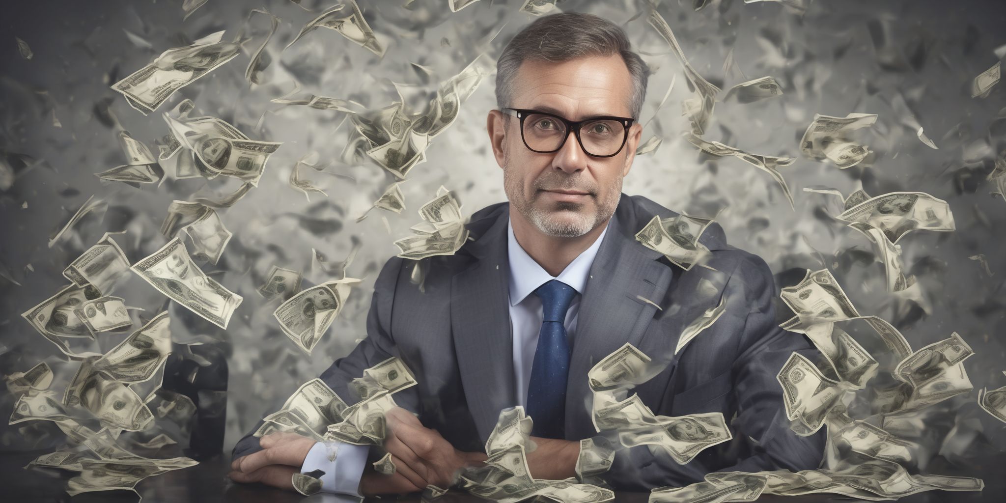 Wealth manager  in realistic, photographic style