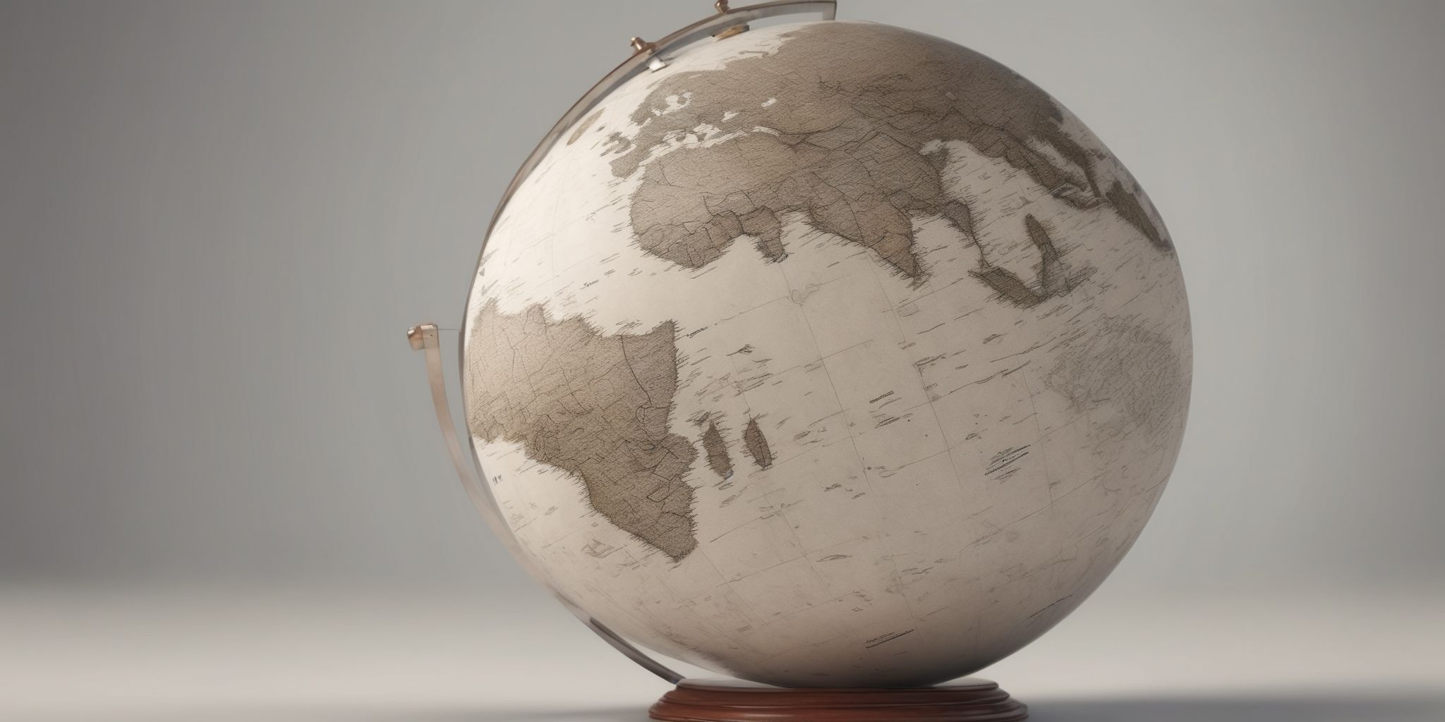 Globe  in realistic, photographic style