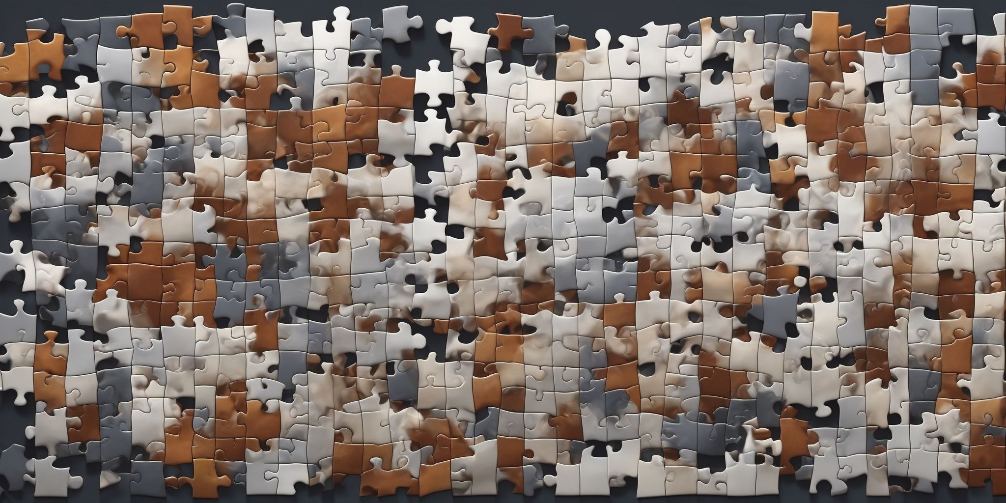 Puzzle  in realistic, photographic style