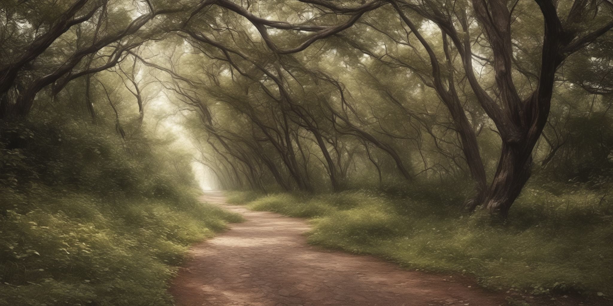 Path  in realistic, photographic style