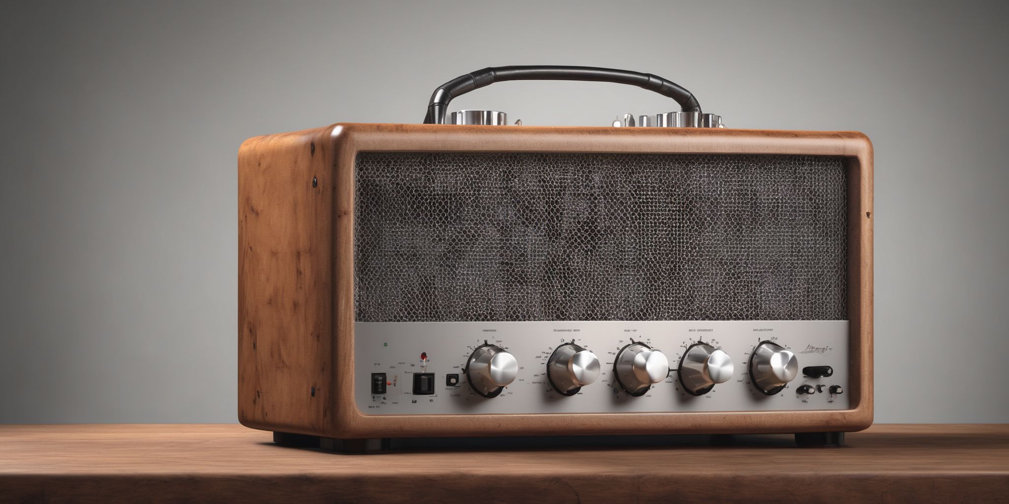 Amplifier  in realistic, photographic style