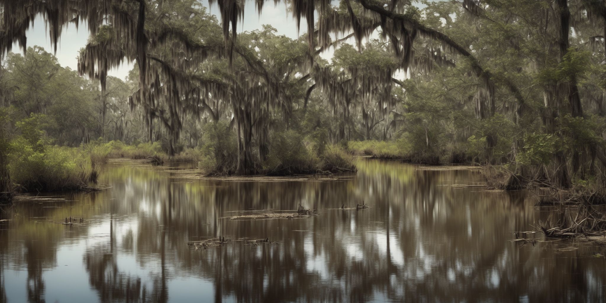 Bayou  in realistic, photographic style