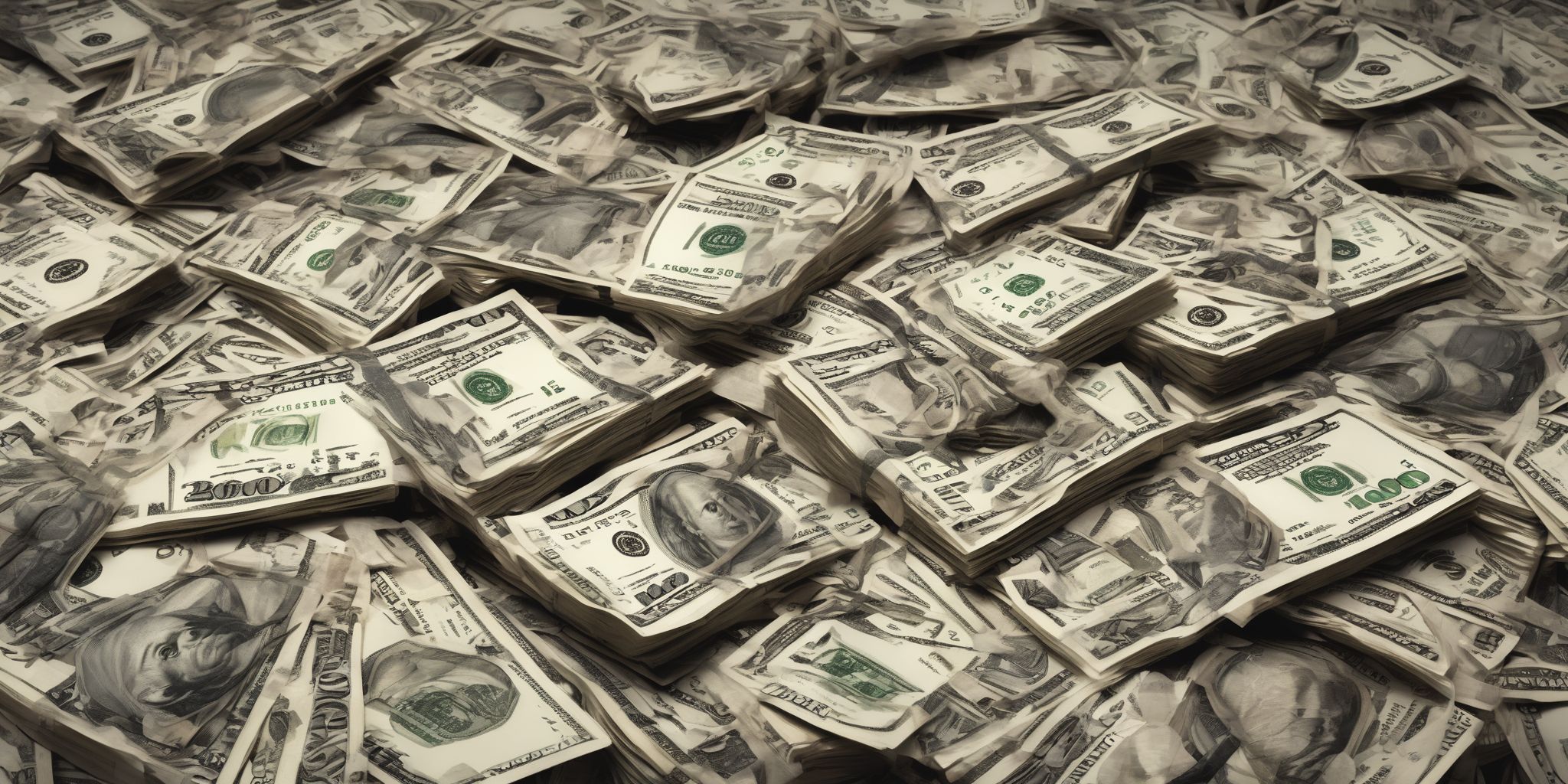 Money  in realistic, photographic style