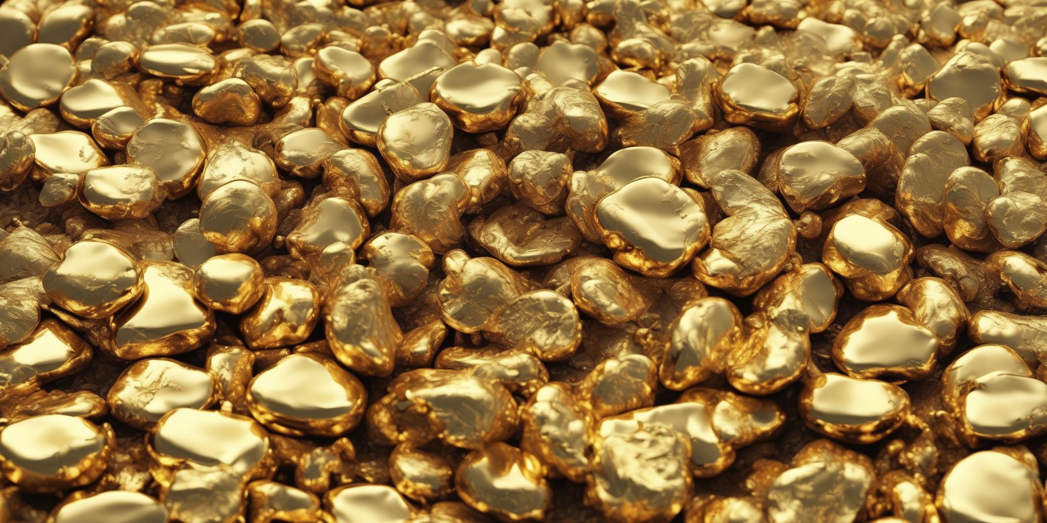 Gold rush  in realistic, photographic style