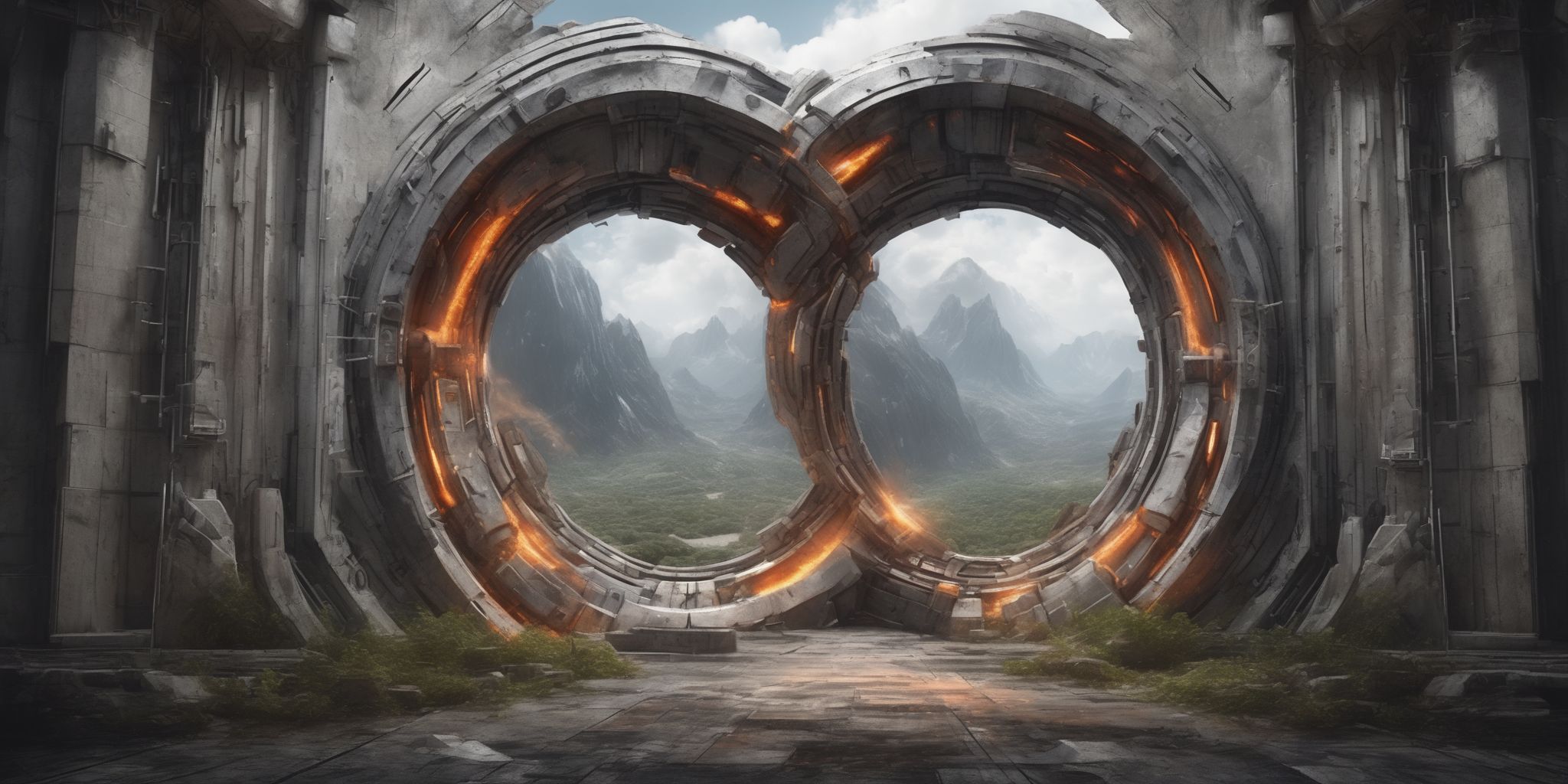 Portal  in realistic, photographic style