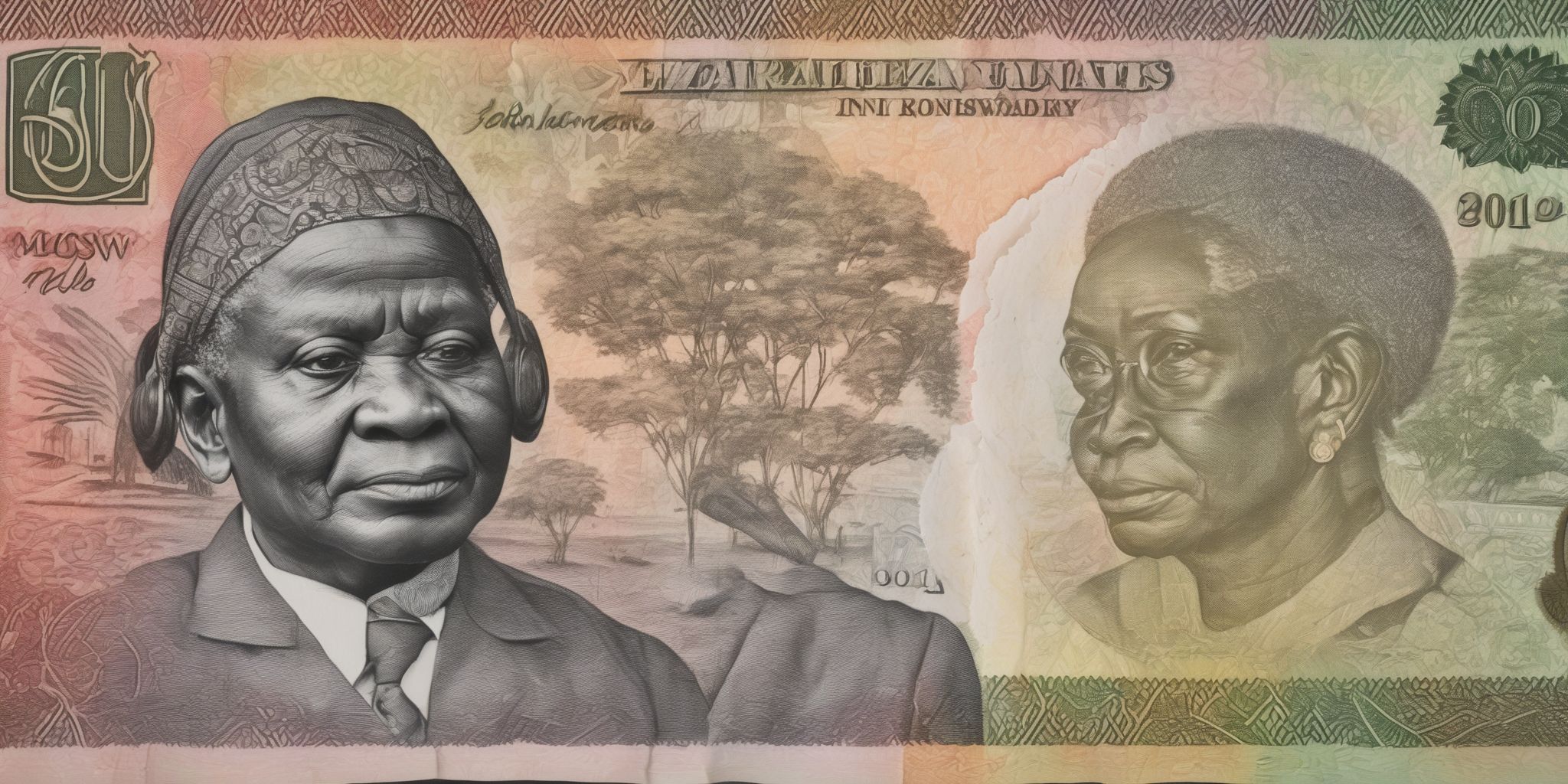 Zimbabwean Money  in realistic, photographic style