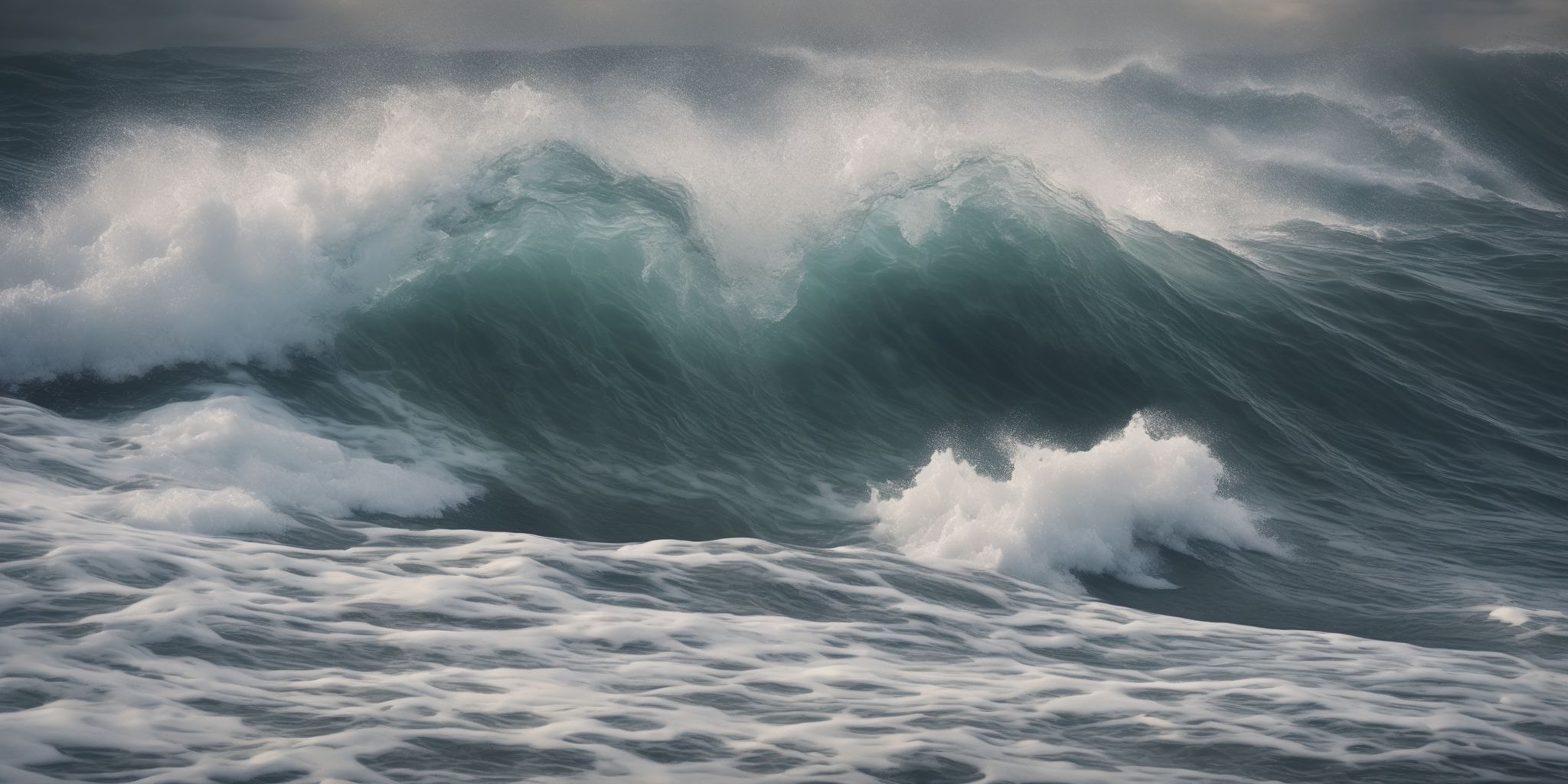 Wave  in realistic, photographic style