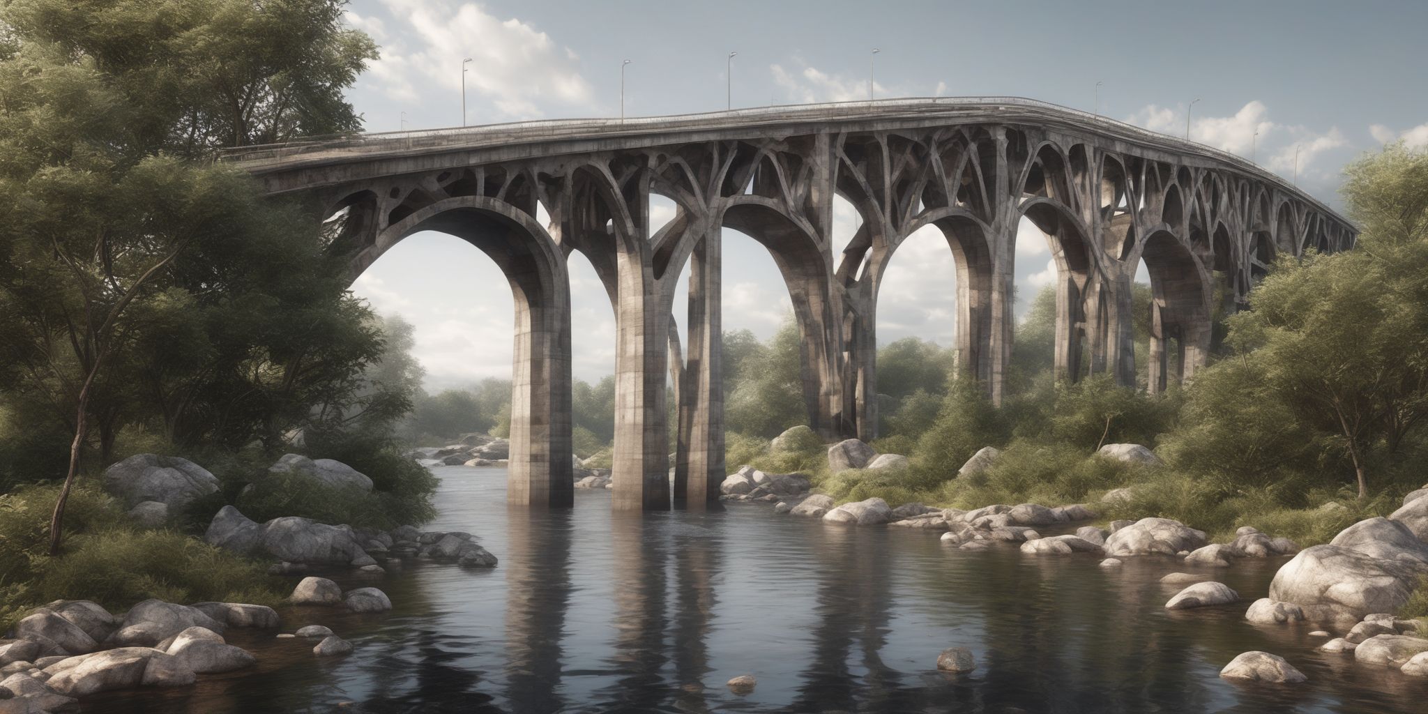 Bridge  in realistic, photographic style