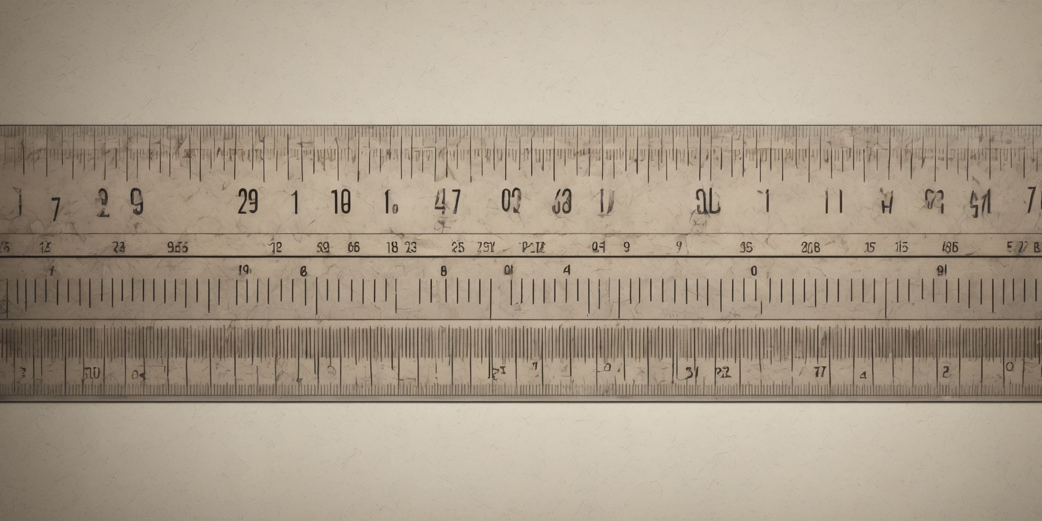 Ruler  in realistic, photographic style