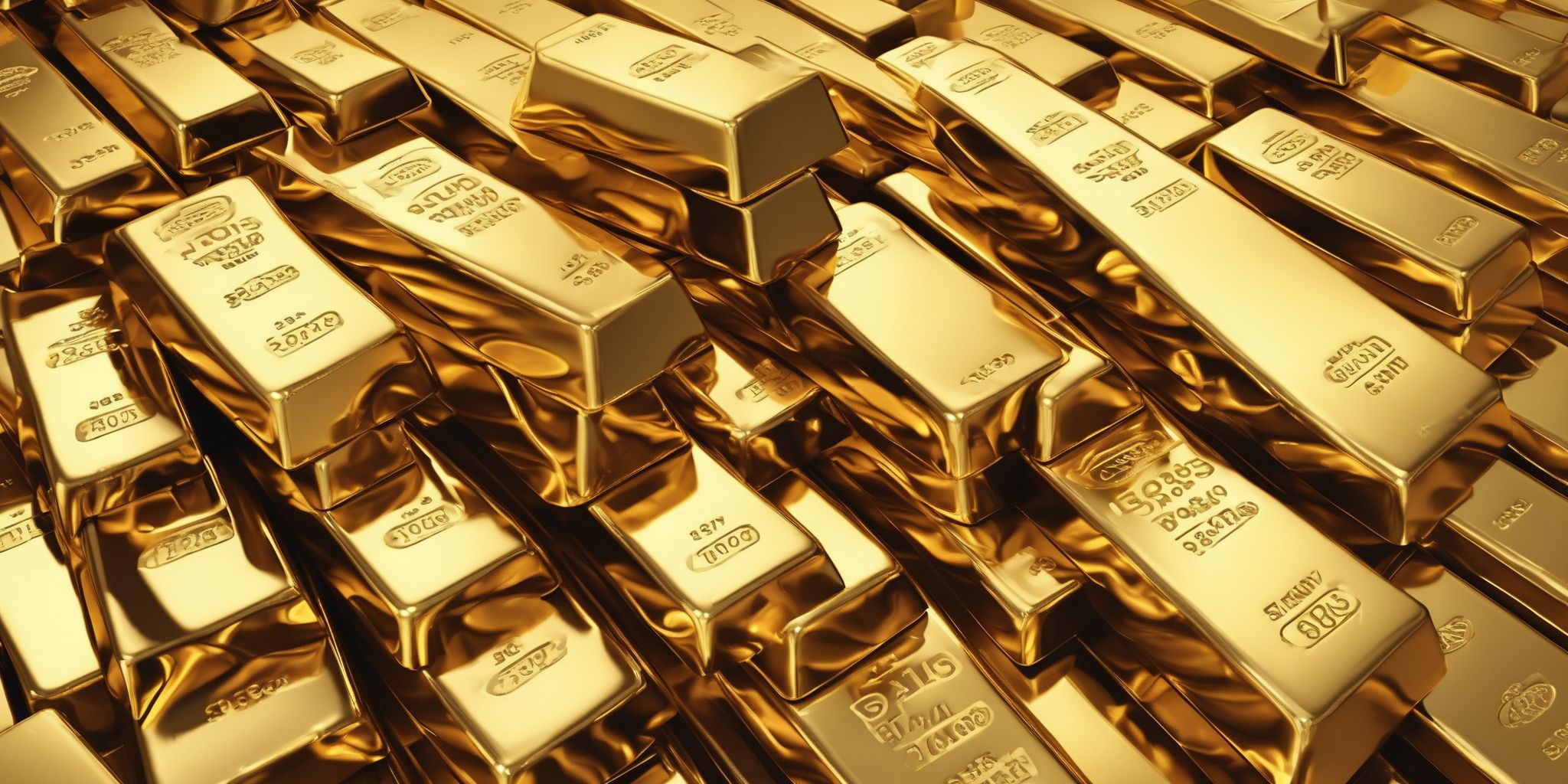 Gold bars  in realistic, photographic style