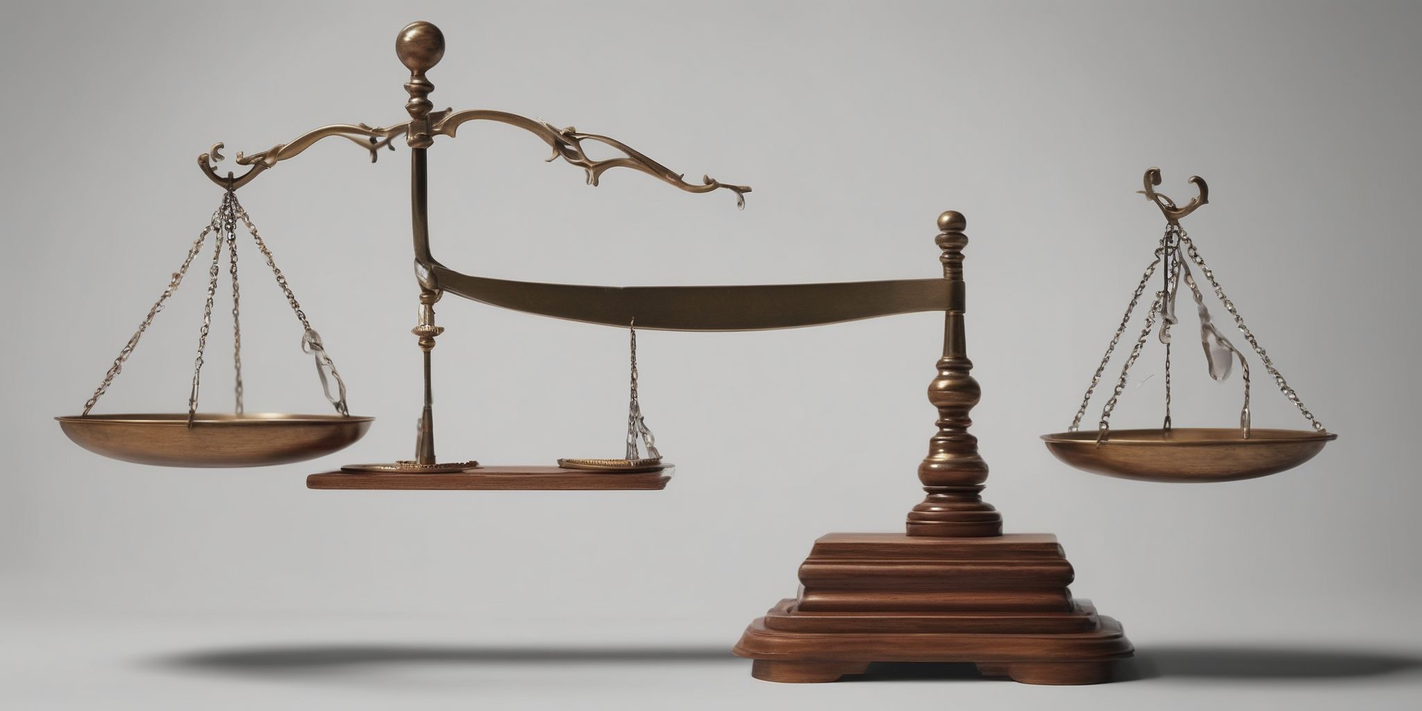 Balancing scale  in realistic, photographic style