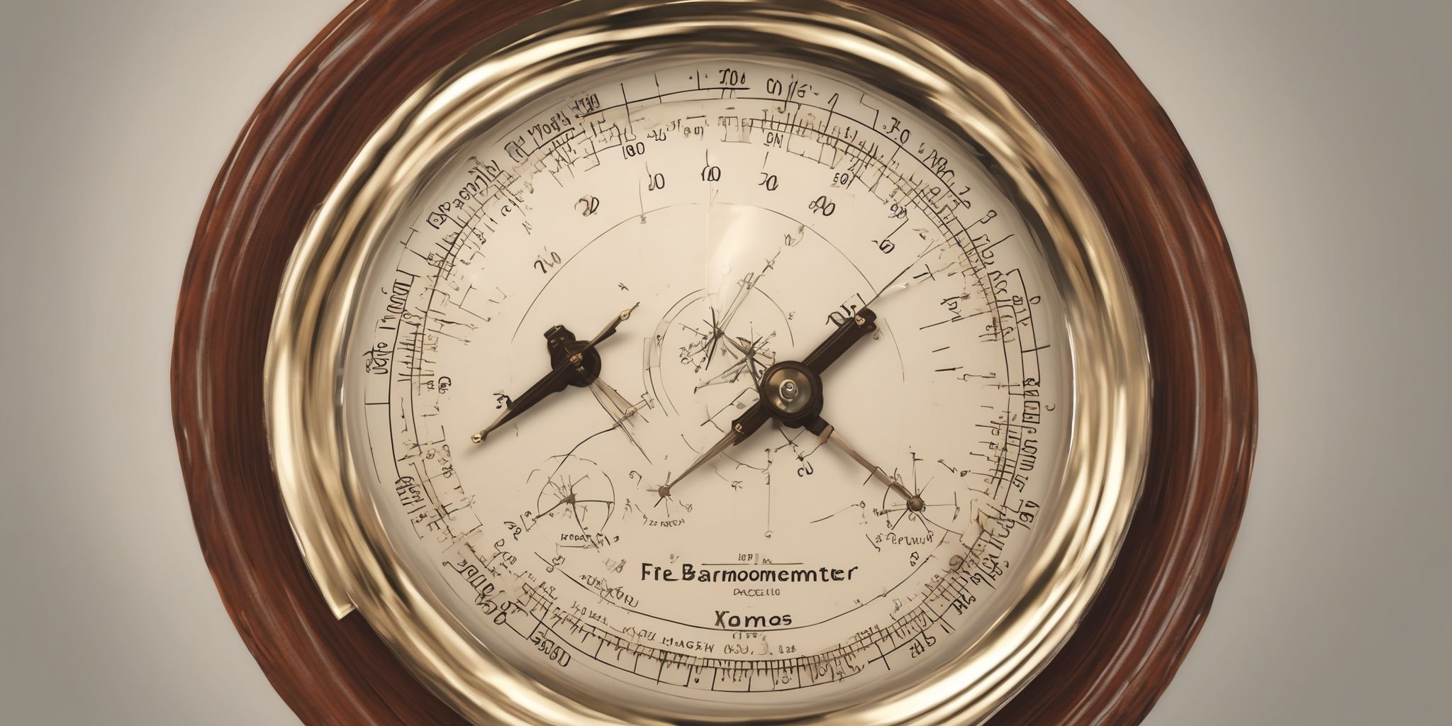 Barometer  in realistic, photographic style