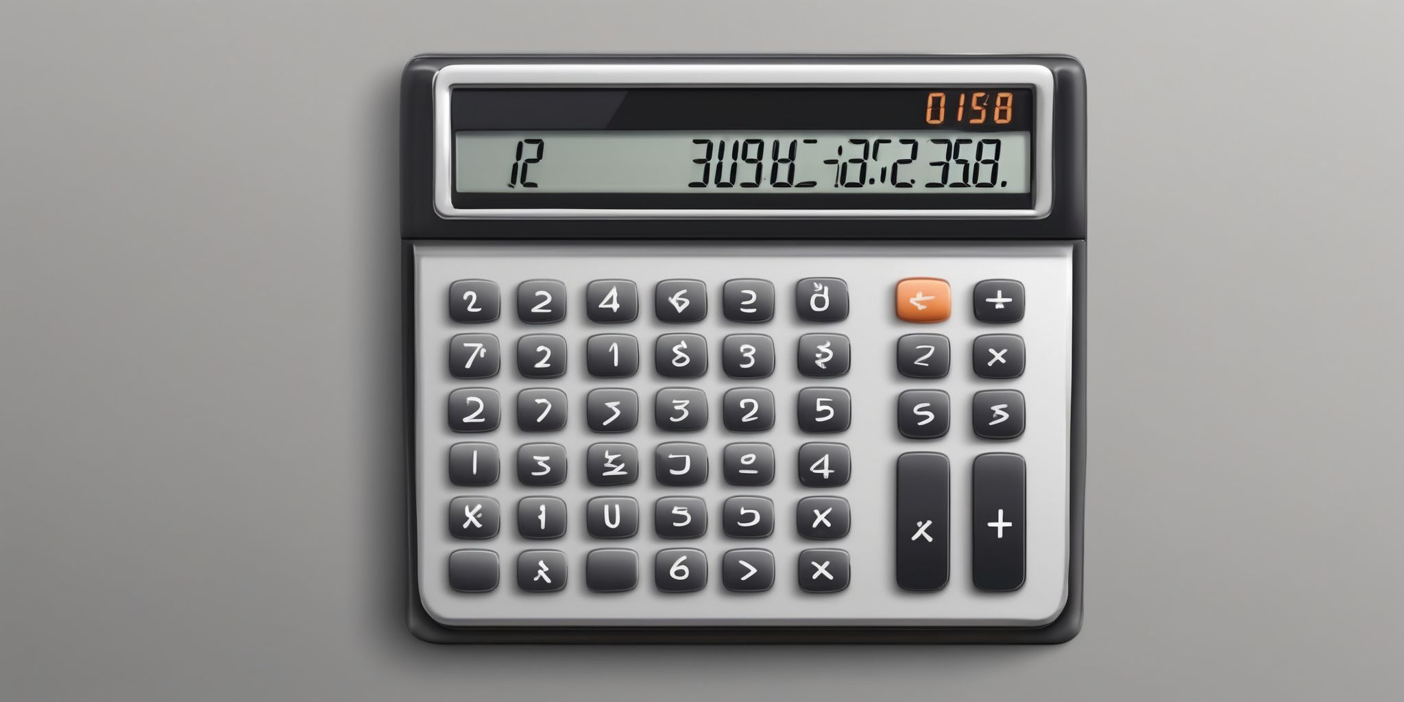 Calculator  in realistic, photographic style