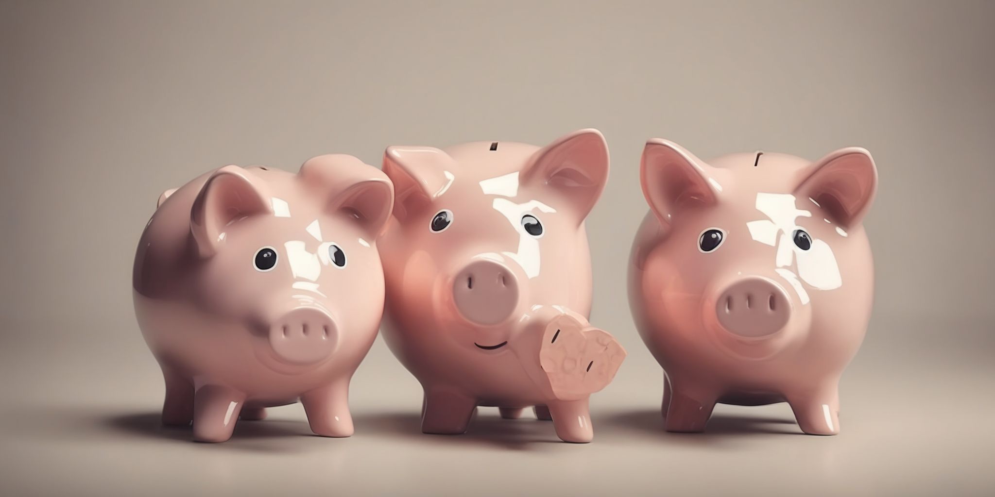 Piggy bank  in realistic, photographic style