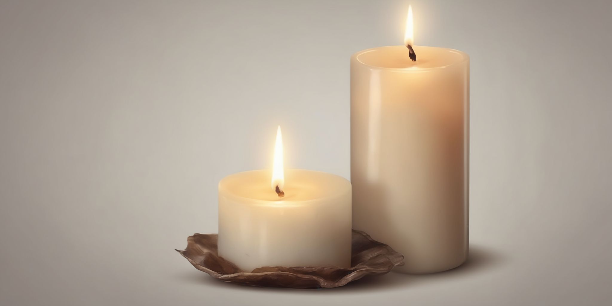 Candle  in realistic, photographic style