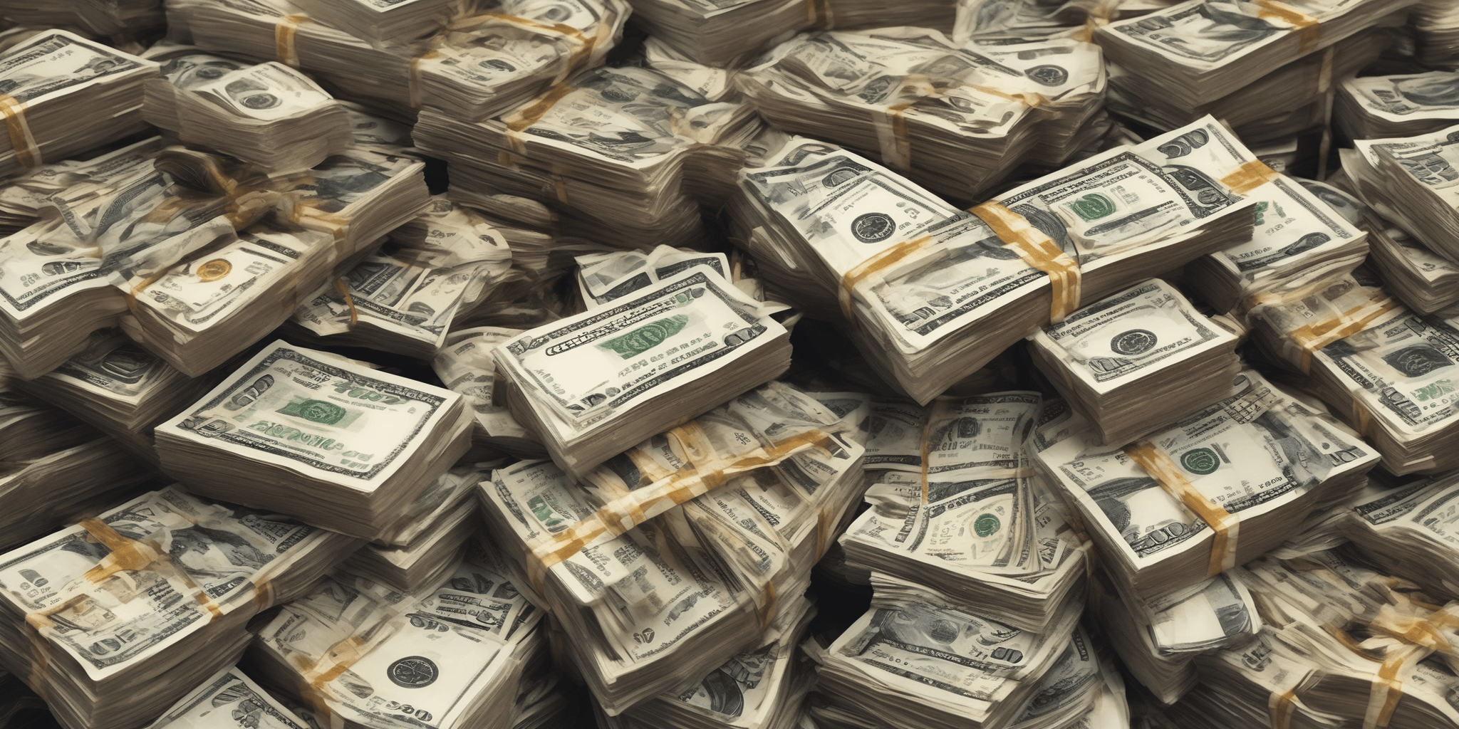 Money stack  in realistic, photographic style