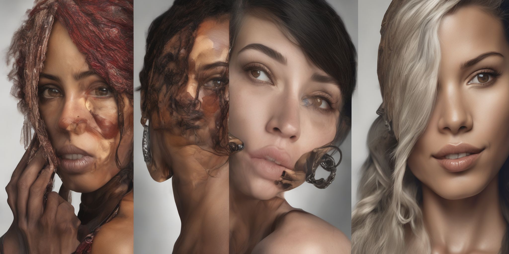 Diversity  in realistic, photographic style