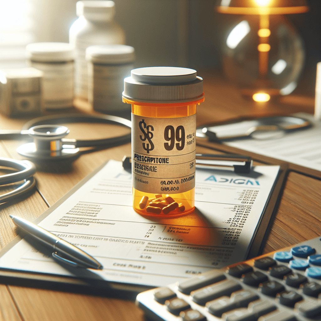 Healthcare expenses: Prescription  in realistic, photographic style