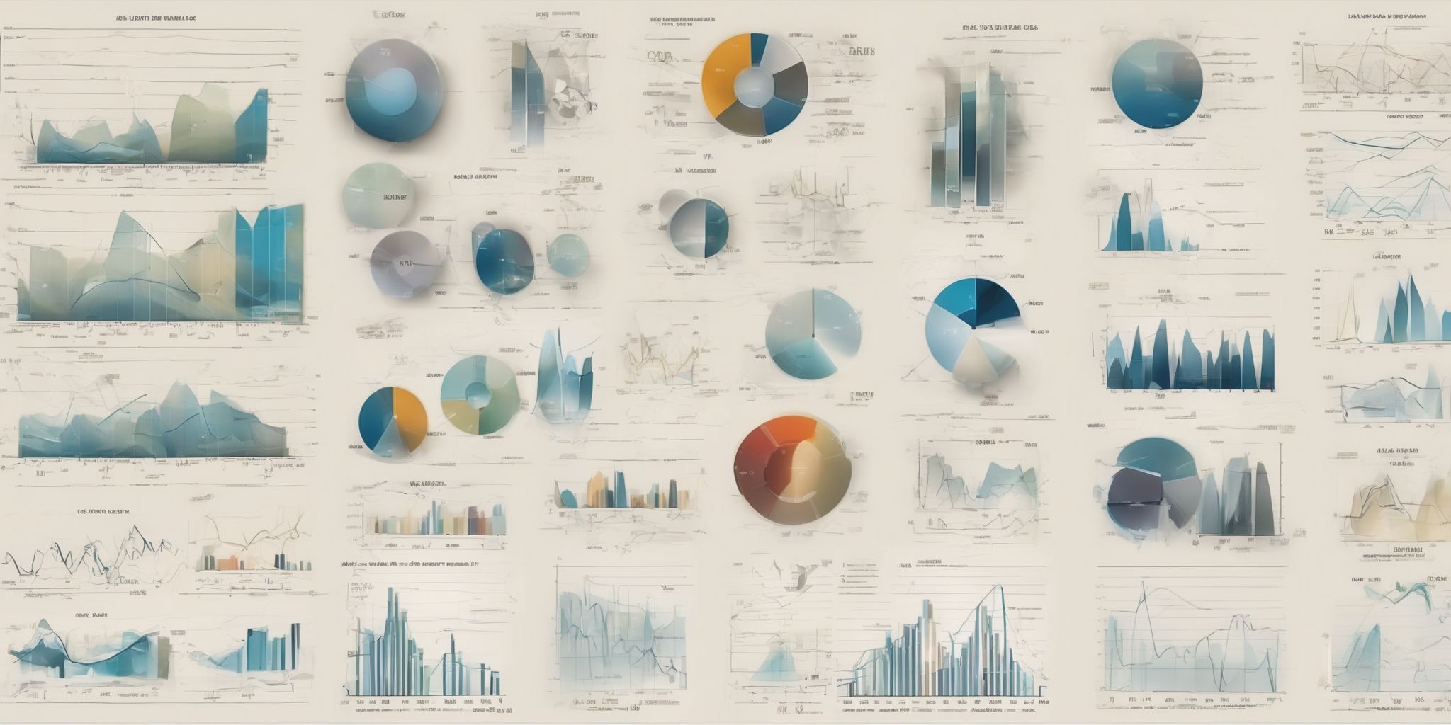 Charts  in realistic, photographic style