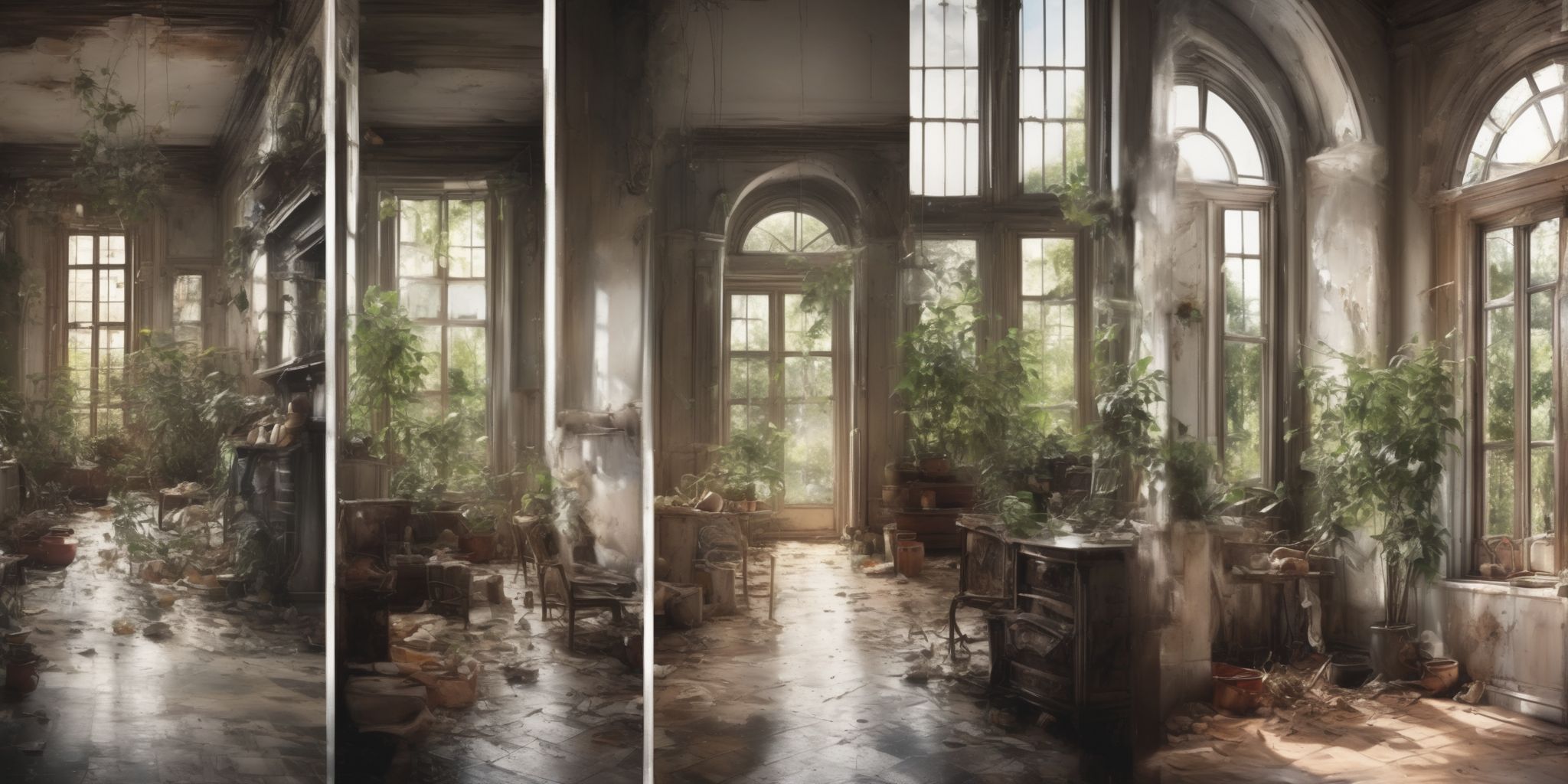 Transition  in realistic, photographic style