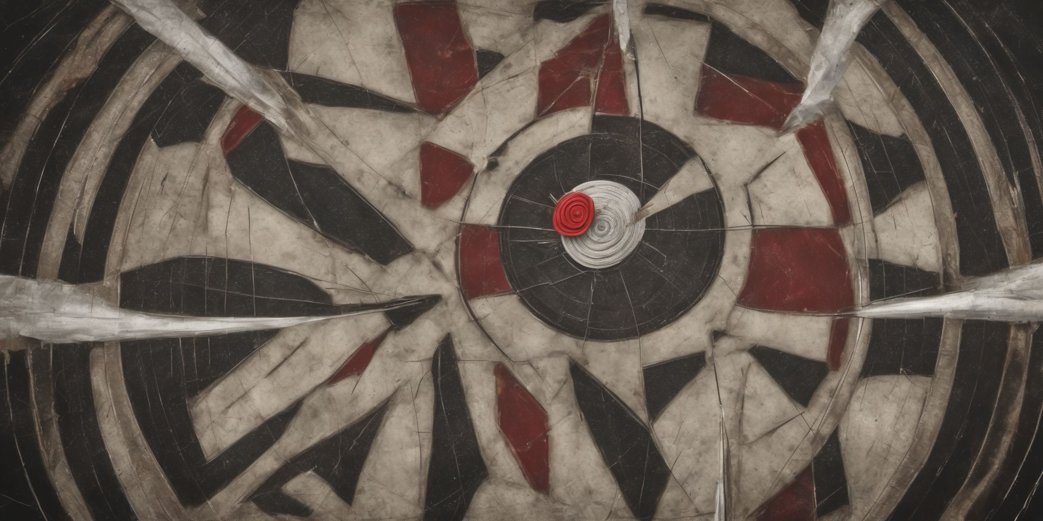 Bulls-eye  in realistic, photographic style