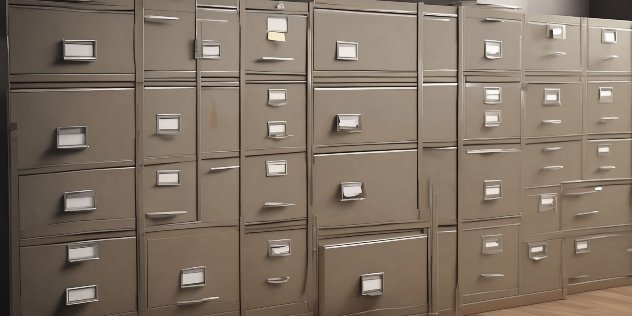 File cabinet  in realistic, photographic style