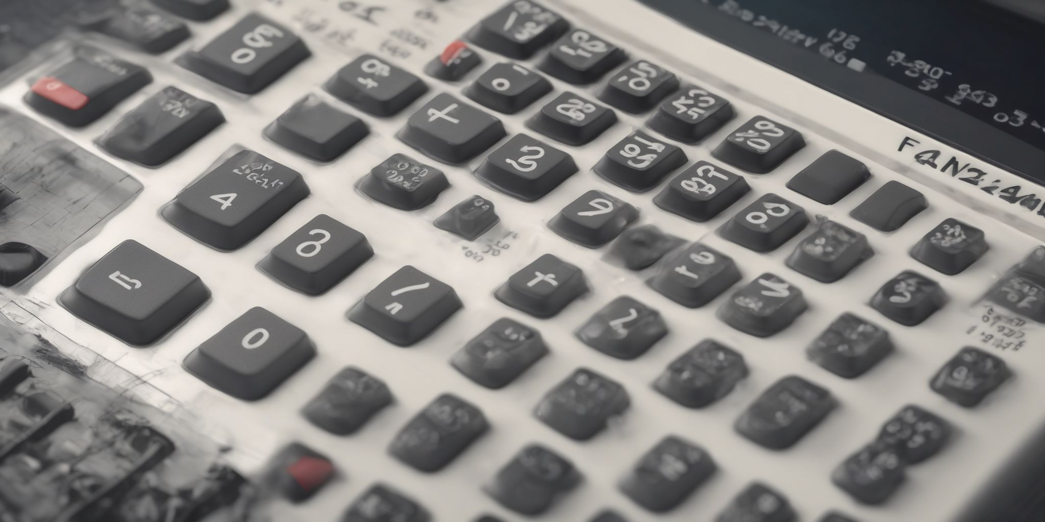 Calculator  in realistic, photographic style
