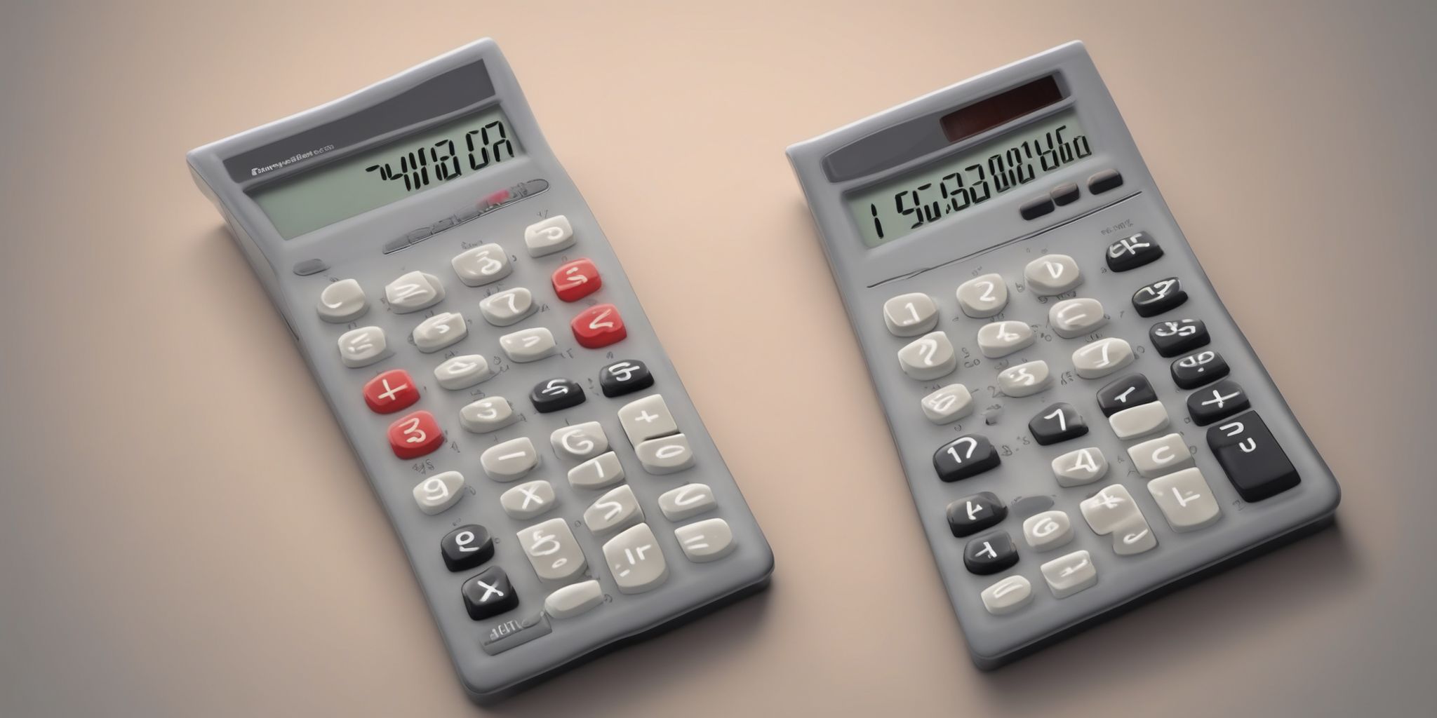 Calculator  in realistic, photographic style