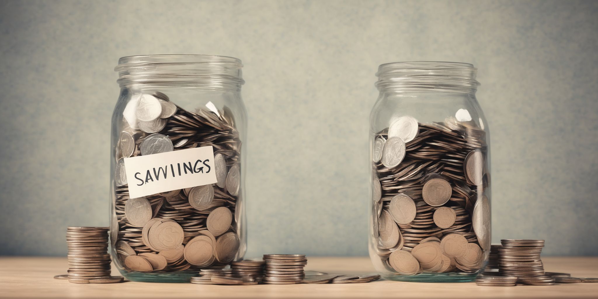 Savings account  in realistic, photographic style