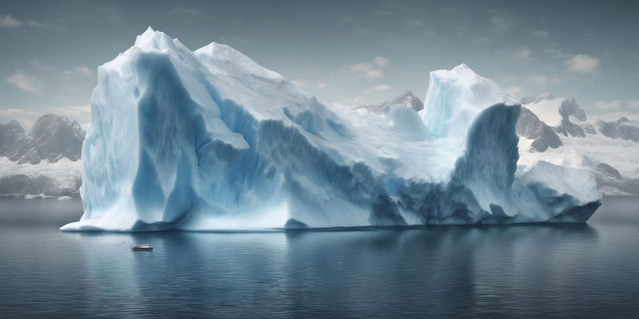 Iceberg  in realistic, photographic style