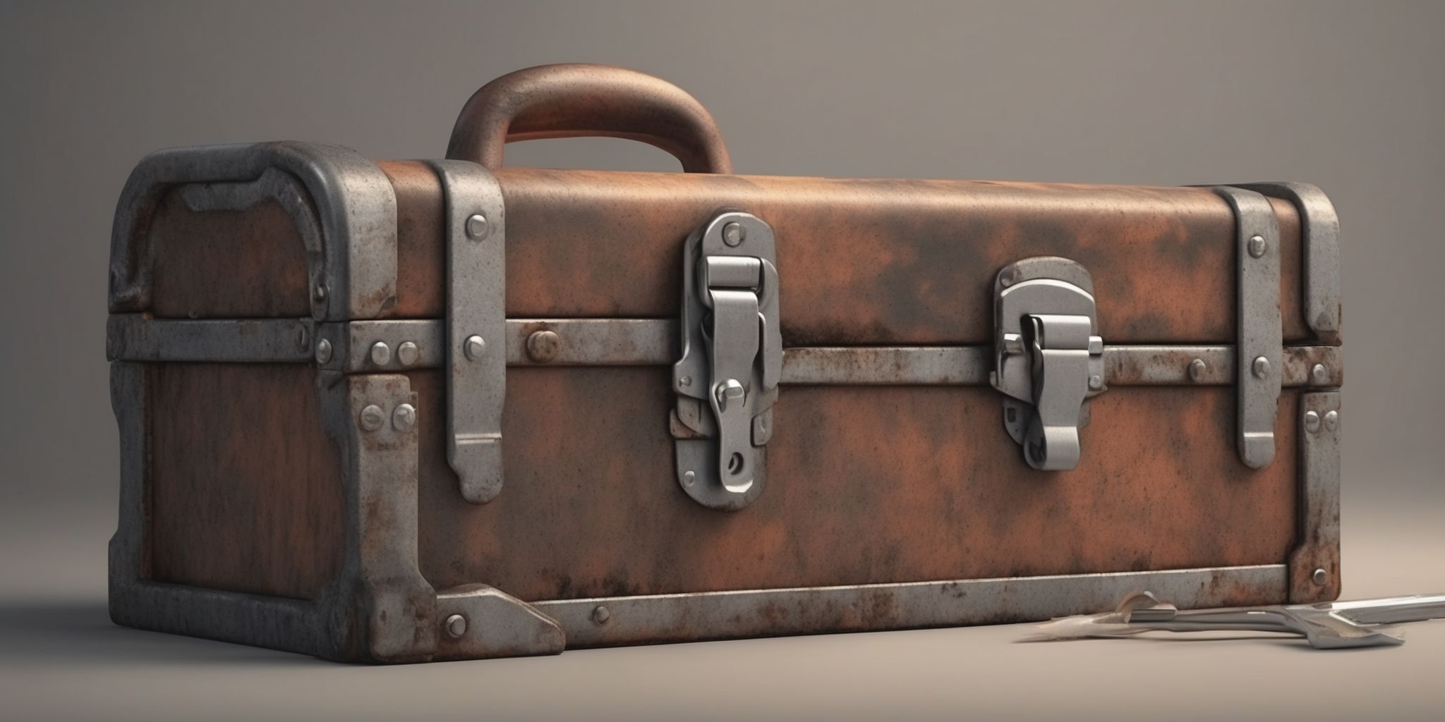 Toolbox  in realistic, photographic style