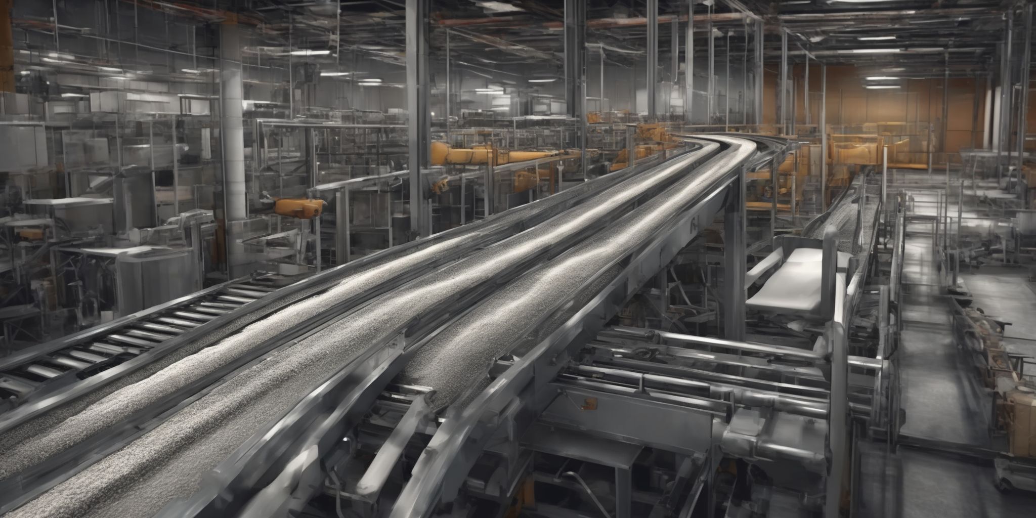 Conveyor  in realistic, photographic style