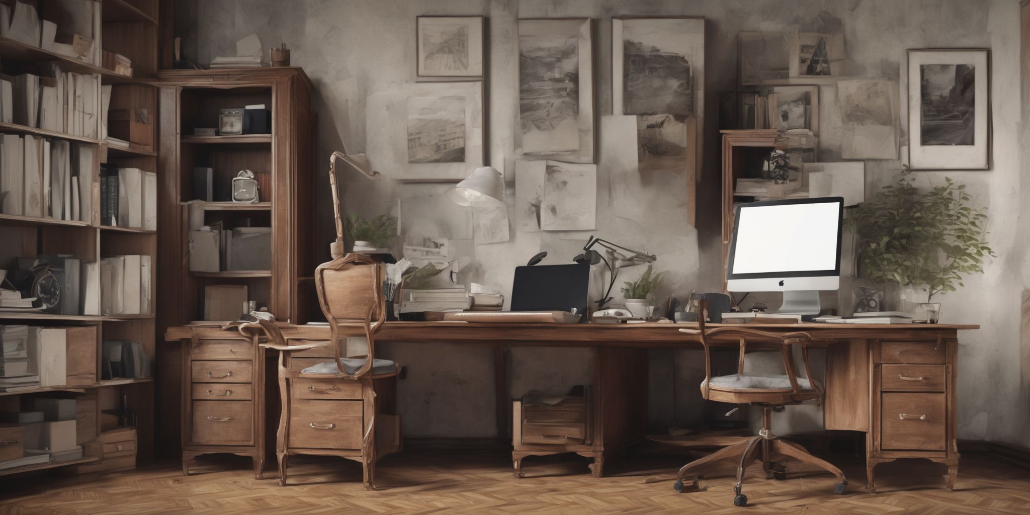 Bureau  in realistic, photographic style