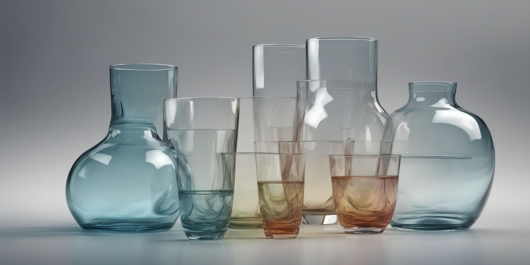 Glass  in realistic, photographic style