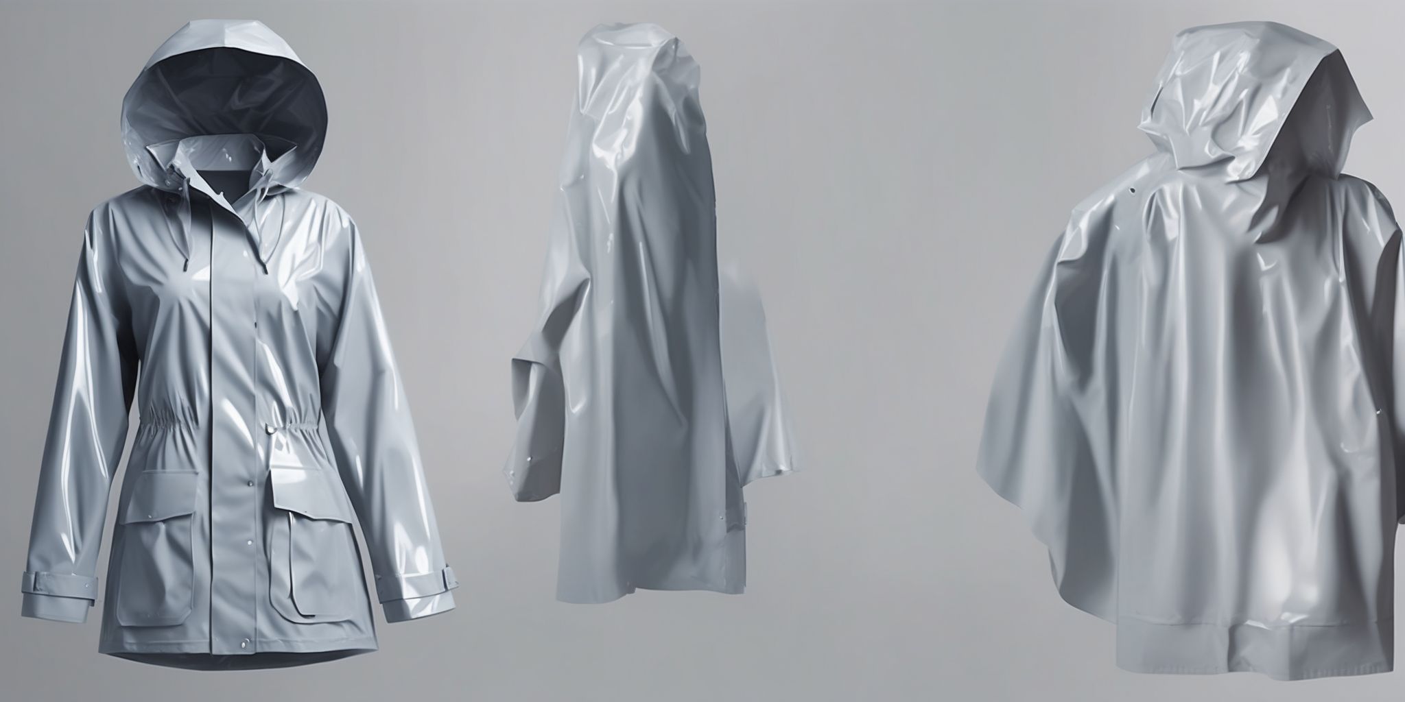 Raincoat  in realistic, photographic style