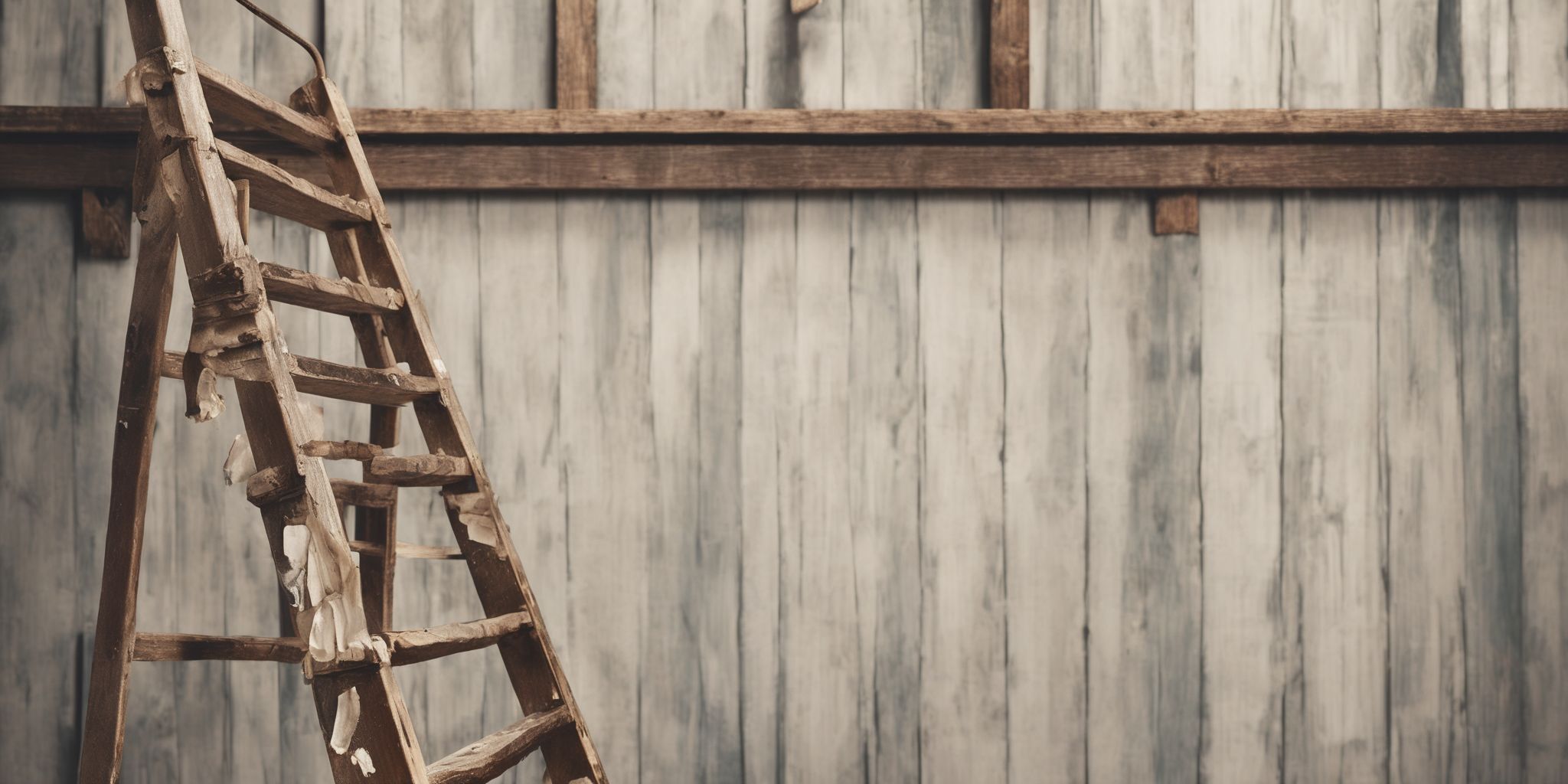 Credit Unions Student Loans: Ladder  in realistic, photographic style
