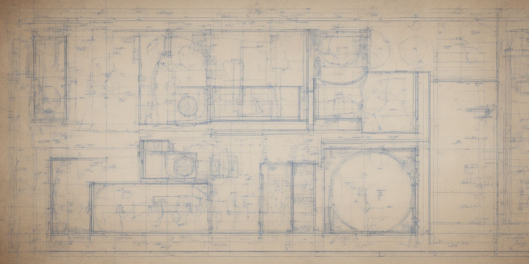 Blueprint  in realistic, photographic style