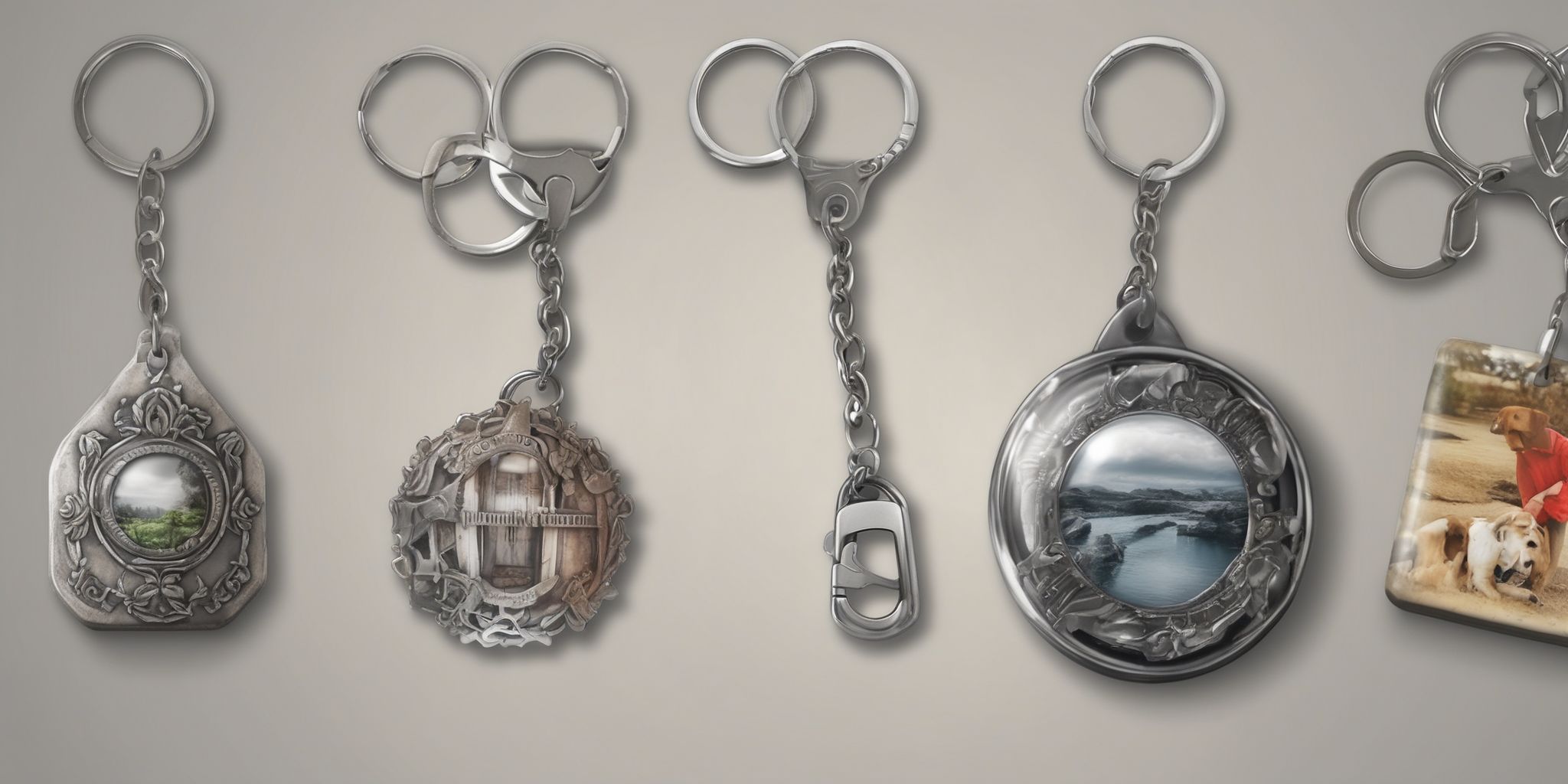 Keychain  in realistic, photographic style