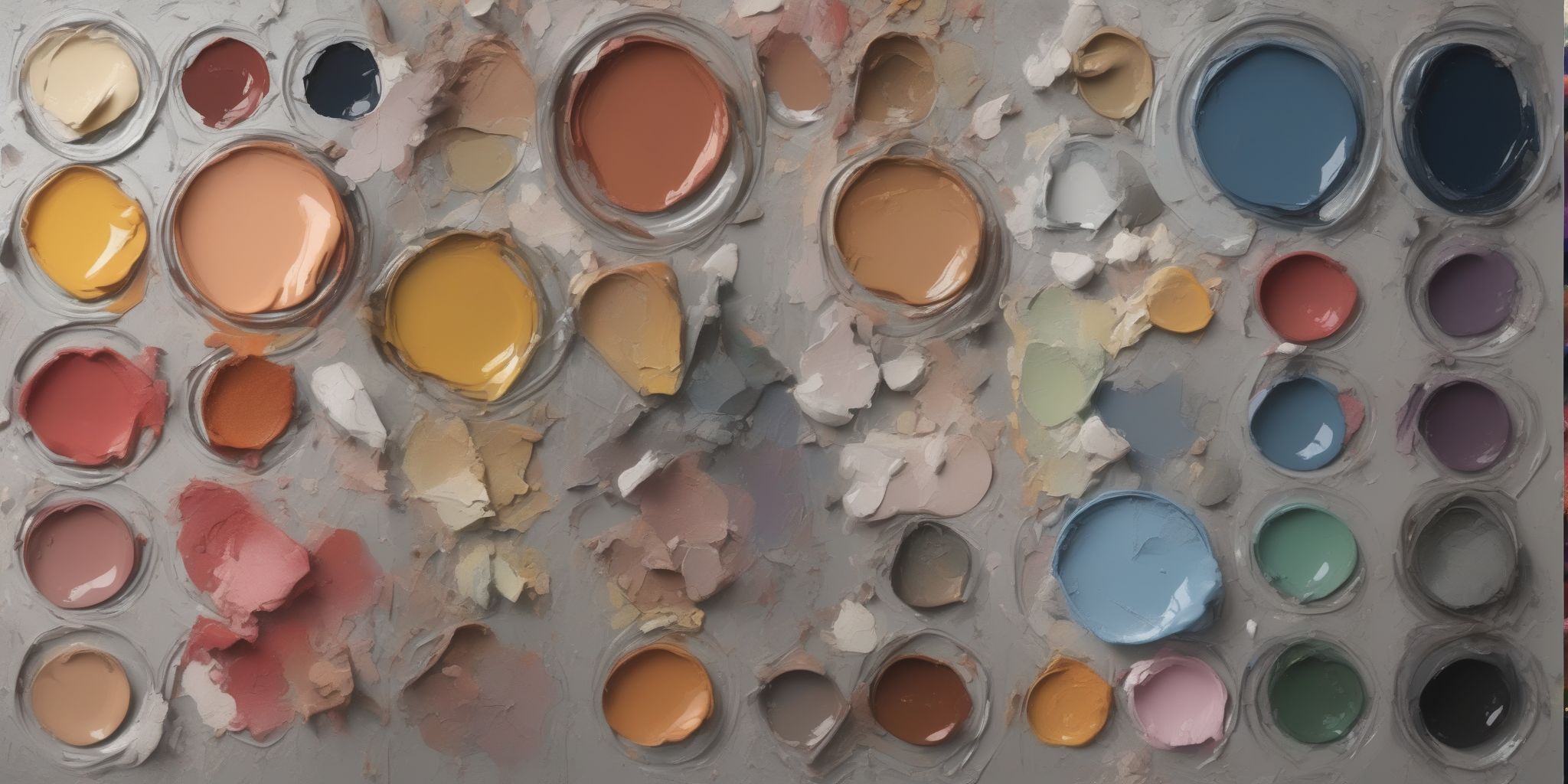 Palette  in realistic, photographic style