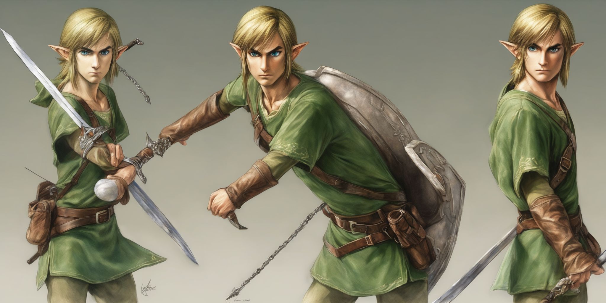Link  in realistic, photographic style