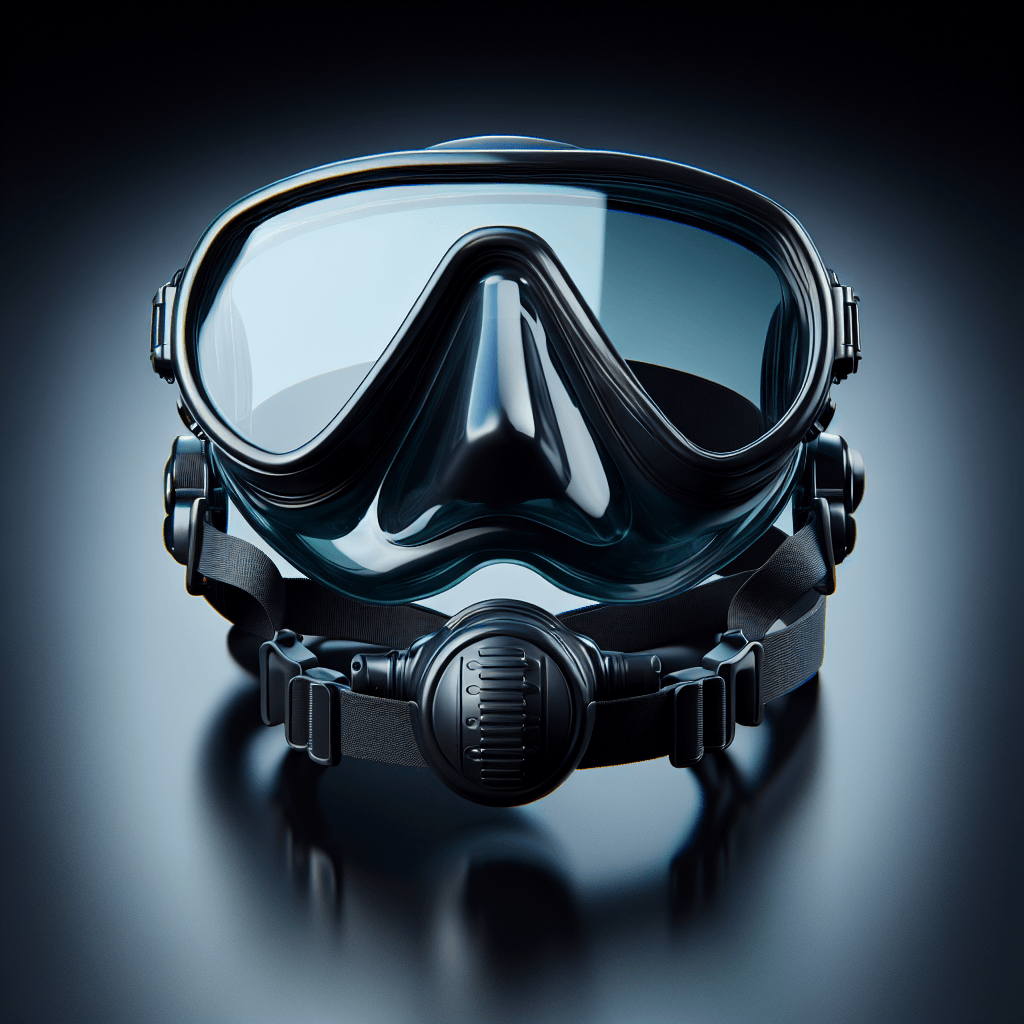Diving mask  in realistic, photographic style