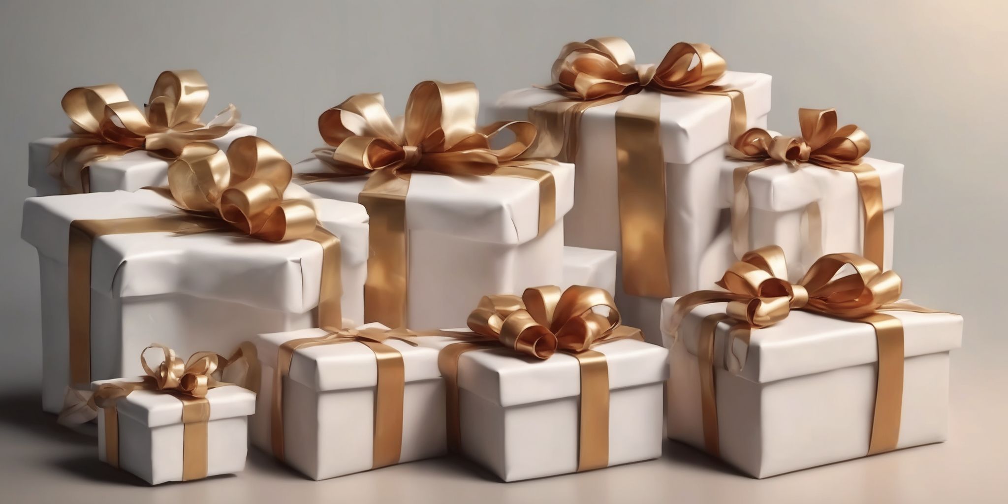 Gifts  in realistic, photographic style