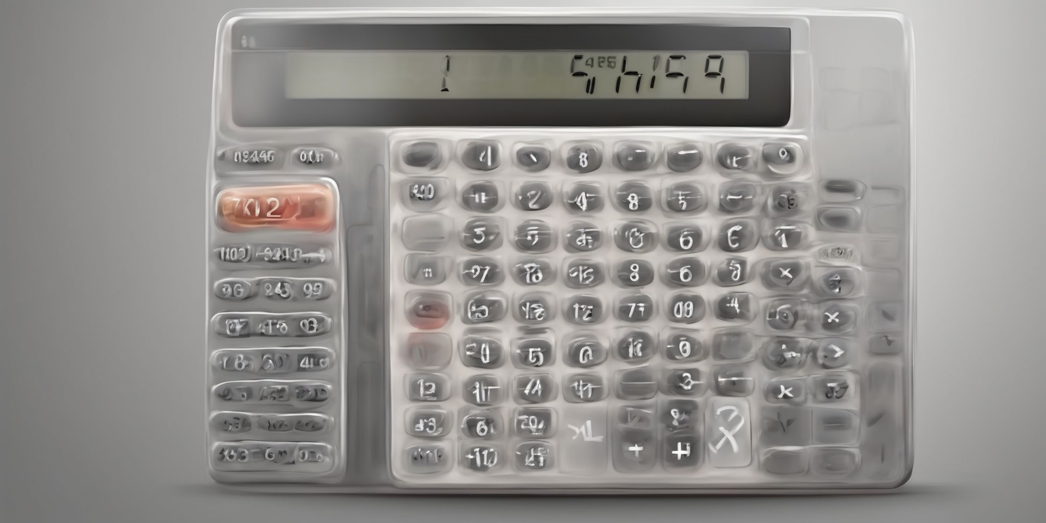 Calculator  in realistic, photographic style