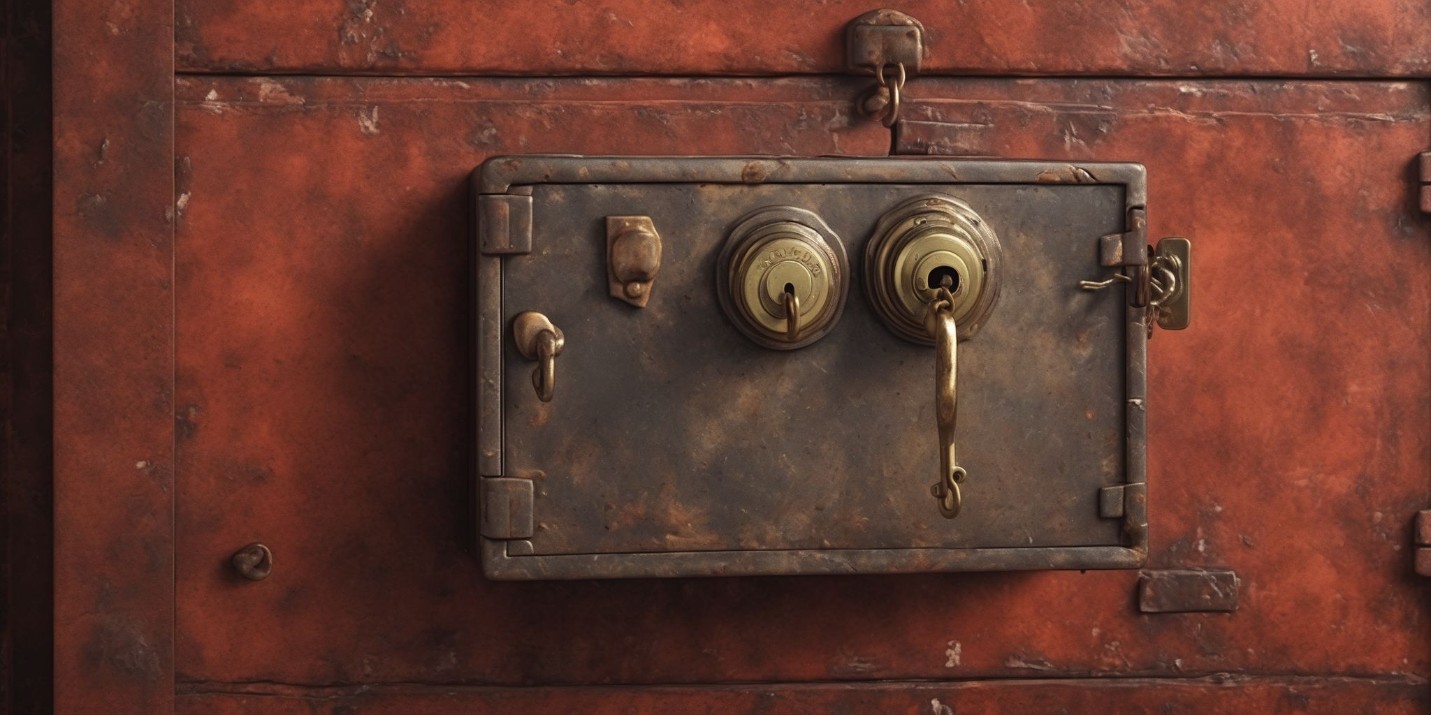 Lockbox  in realistic, photographic style