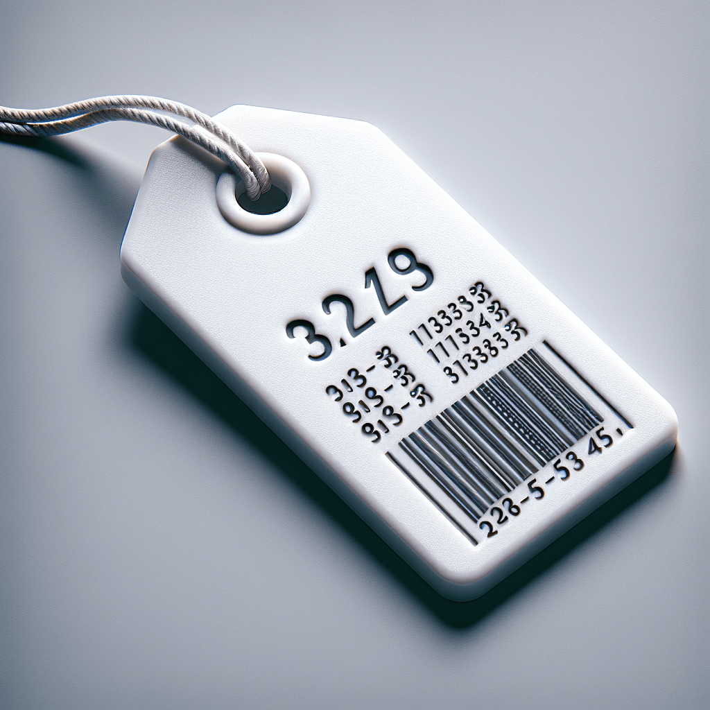 Price tag  in realistic, photographic style