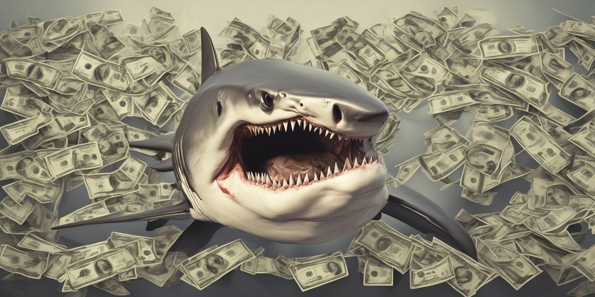 Loan shark  in realistic, photographic style