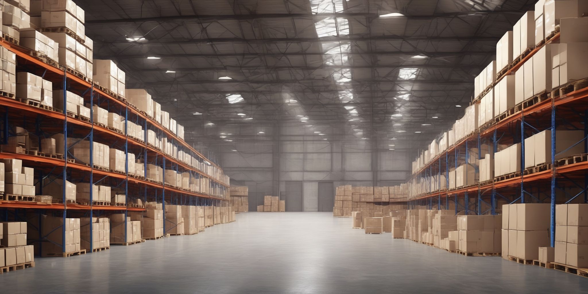 Warehouse  in realistic, photographic style